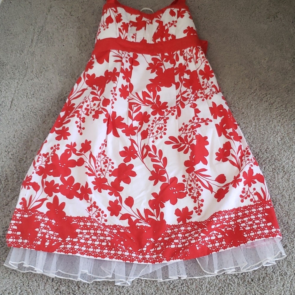 Red summer dress